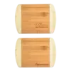 Two-Tone Bar 8" x 5-3/4" Bamboo Cutting Board 
