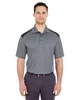 UltraClub Adult Cool & Dry Two-Tone Mesh Piqué Polo