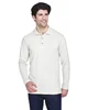 UltraClub Adult Long-Sleeve Classic Piqué Polo