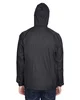 UltraClub Adult Quarter-Zip Hooded Pullover Pack-Away Jacket