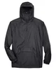 UltraClub Adult Quarter-Zip Hooded Pullover Pack-Away Jacket