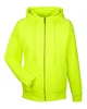 UltraClub Adult Rugged Wear Thermal-Lined Full-Zip Fleece Hooded Sweatshirt