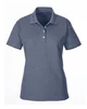 UltraClub Ladies' Heathered Piqué Polo