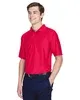 UltraClub Men's Cool & Dry Elite Tonal Stripe Performance Polo
