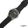 Ungaro® Custom Sport Watch: Textured Rubber Strap & Stainless Steel Case