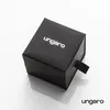 Ungaro Retro-Style Black Leather Men's Watch for Dates