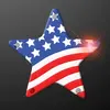 USA American Flag Star Flashing Pin