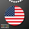 USA Flag Medallion for Beaded Necklace (Non Light Up)