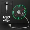 USB PoweRed LED Light Clock Desk Fan