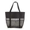 Customizable Mesh Utility Beach Tote