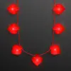 Valentine Hearts String Lights Necklace, 7 Bulbs