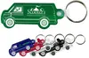 Custom Van Shaped Key Fob - 6 Available Colors - Free Imprint Customization - Rush Option Available