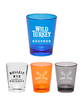 Vibrant 1.5 oz Plastic Shot Glasses