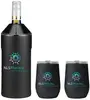 Vinglacé® Wine Bottle Insulator & 2 Glass Gift Set