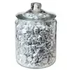 Vintage Gallon Glass Jar with Metal Clasp