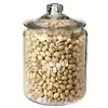 Vintage Gallon Glass Jar with Metal Clasp
