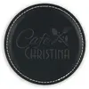 Custom Vintage Round Leather Coaster