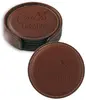 Custom Vintage Leather Coaster Set