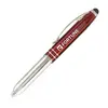 Vivano Duo w/LED Light & Stylus - Laser Engraved - Metal Pen