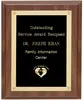 Walnut Finish Classic Achievement Plaque