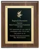 Custom Engraved Walnut Plaque with Rosettes for Recognition and Awards