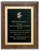 Custom Engraved Walnut Plaque with Rosettes for Recognition and Awards