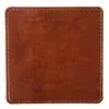 Watson Square PU Leather Coaster: Single