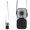 Whirlwind Mini Folding Rechargeable Fan with Lanyard