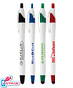 White Barrel Stylus Pen with Colored Trim