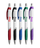 White Barrels Clicker Pen with Grip