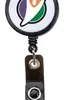 White Face Retractable Id Badge Reel