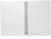 Personalized White Spiral Notebook (5" x 7") - Elastic Band