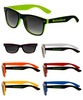 White Two-Tone Sunglasses with Custom Logo