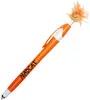 Smiley Hair Pen with Stylus - Custom Logo Promotional Pen