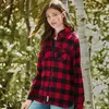 Custom Long Sleeve Women's Flannel Shirt - Roots73 Sprucelake