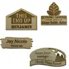 Wood Name Tags