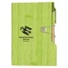 Woodgrain Look Notebook With Sticky Notes And Flags