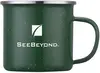 16oz customizable enamel camping mug with extra large handle