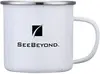 16oz customizable enamel camping mug with extra large handle