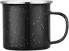 16oz customizable enamel camping mug with extra large handle