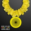 Yellow Flower Hawaiian Lei with Custom Medallion