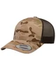 YP Classics Retro Trucker Multicam® Snapback Cap