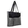 Zippered Heathered Tote Bag