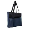 Zippered Heathered Tote Bag