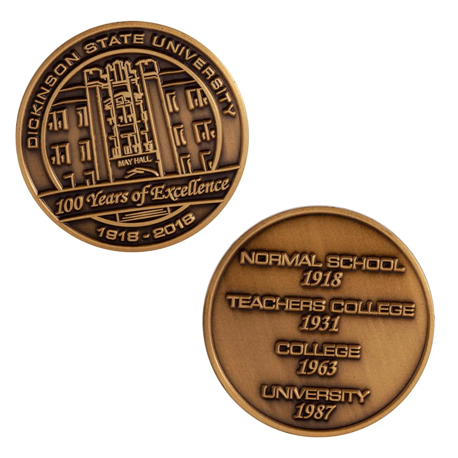 1.5" Brass Challenge Coin (No Color Fill)