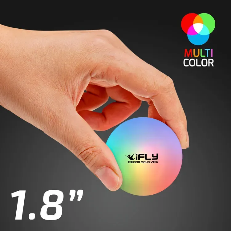 1.8" Multicolor LED Bounce Ball, Impact Activated LED