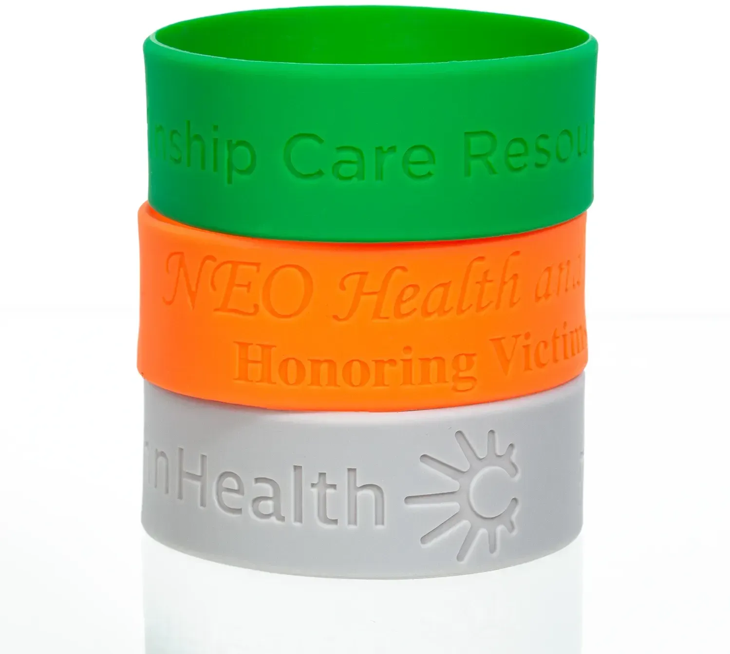 Personalized Debossed Wristbands (4 Sizes)