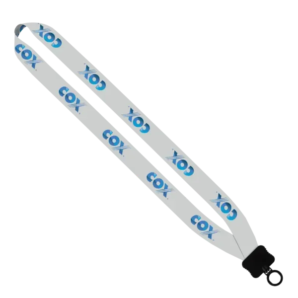 1" Dye-Sublimated Lanyard with Plastic Clamshell & O-Ring