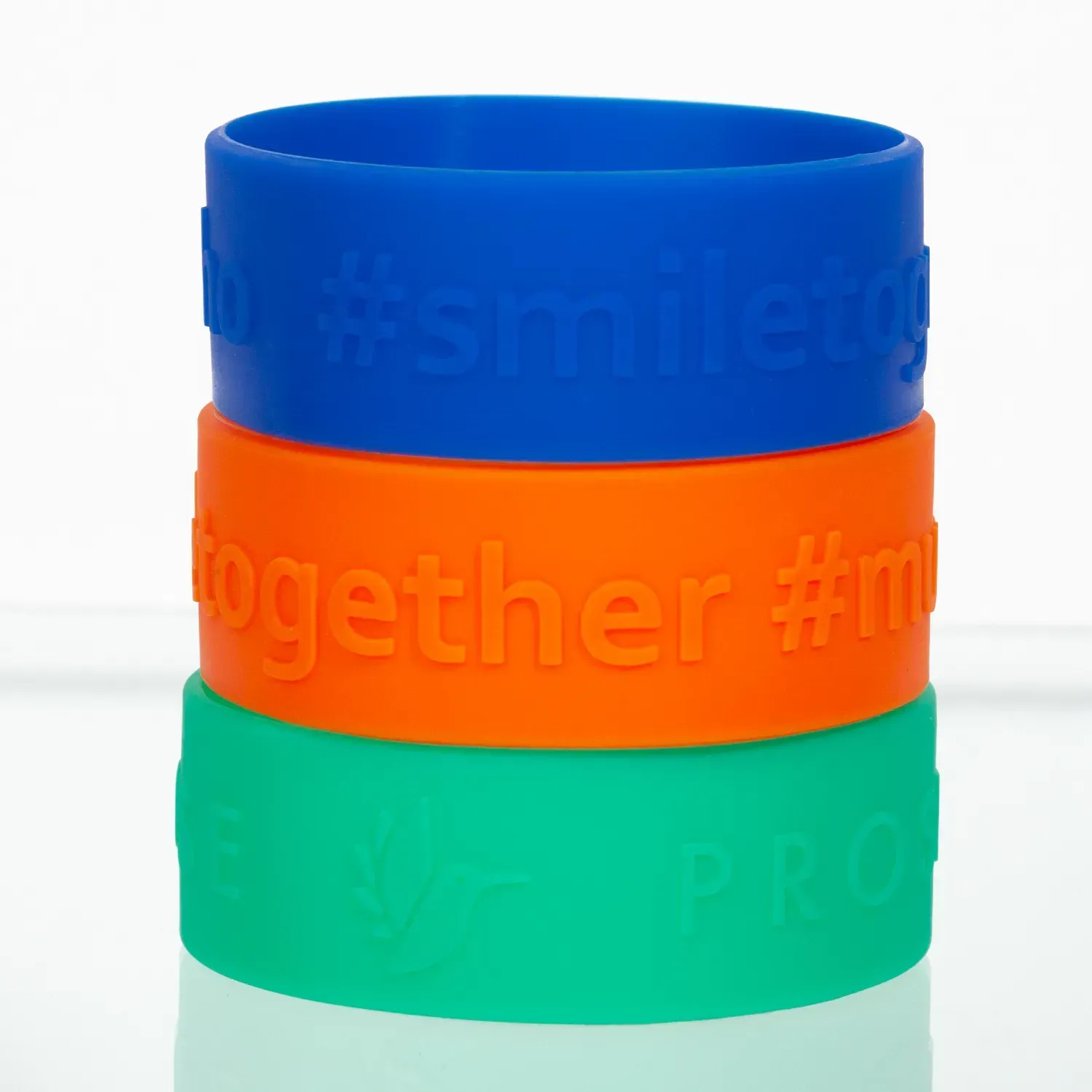 Custom Embossed Silicone Wristbands