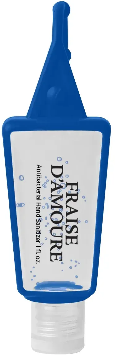 Hand Sanitizer In Silicone Holder - 1 Oz.